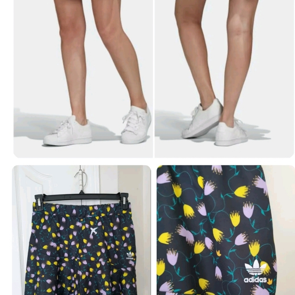 3pc Bundle Adidas Originals Bellista AOP Track Jacket, Skirt & Dress Ret: $163 - Picture 4 of 16